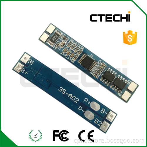 PCB /BMS/PCM for 3S rechargeable battery pack
